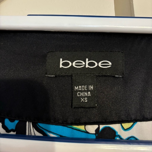 Vintage Y2k BeBe Silk Kimono Wrap Top Oriental Asian Inspired - Picture 4 of 6